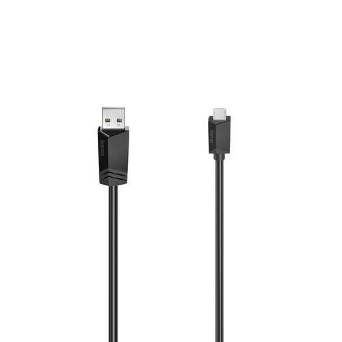 Hama USB-Kabel USB 2.0 USB-Micro-B Stecker, USB-A Stecker 1.50m Schwarz 00200608 von Hama