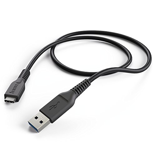 Hama USB-Kabel USB 3.2 Gen1 (USB 3.0 / USB 3.1 Gen1) USB-A Stecker, USB-C® Stecker 1.00m Schwarz 00 von Hama