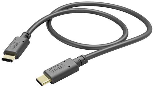 Hama USB-Ladekabel USB 2.0 USB-C® Stecker, USB-C® Stecker 1.50m Schwarz 00201591 von Hama