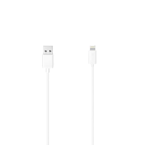Hama USB-Ladekabel für iPhone, iPad, iPod an MacBook (Lightning Connector, Made for iPhone/iPad/iPod-zertifiziert, High-Speed-Datenkabel, USB 2.0 auf Lightning-Kabel, Knickschutz, 1,5 m) weiß von Hama