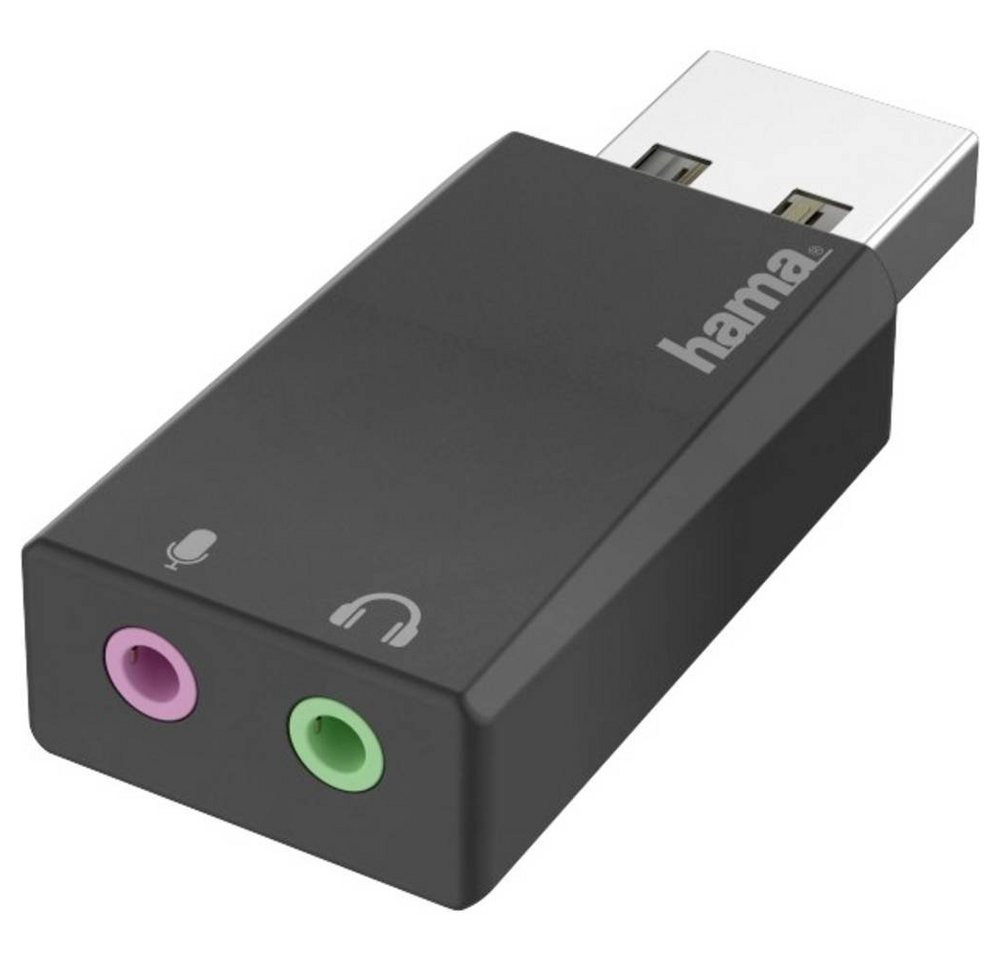 Hama USB-Soundkarte, USB-Stecker - 2x Soundkarte Hama USB-Soundkarte, USB-Stecker - 2x Soundkarte von Hama