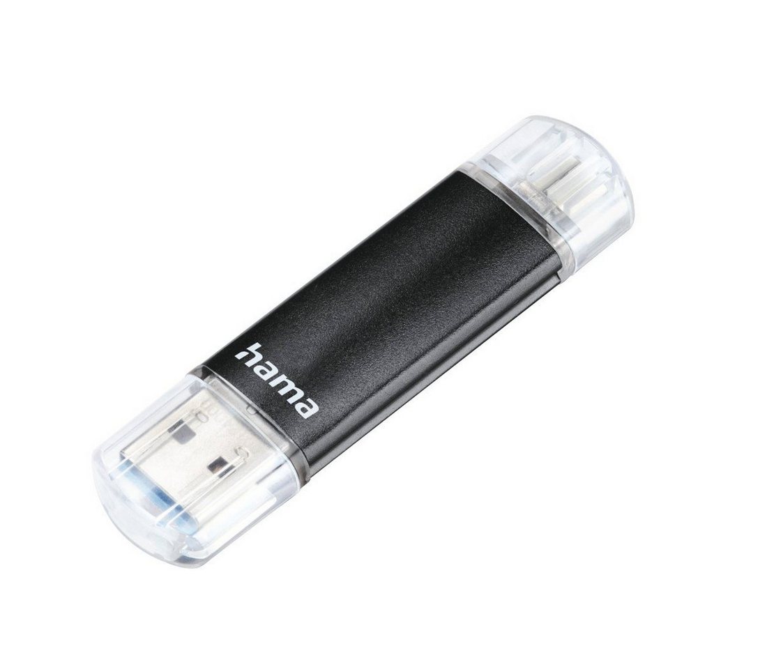 Hama USB-Stick Laeta Twin", USB 3.0, 16 GB, 40MB/s, Schwarz USB-Stick (Lesegeschwindigkeit 40 MB/s)" von Hama