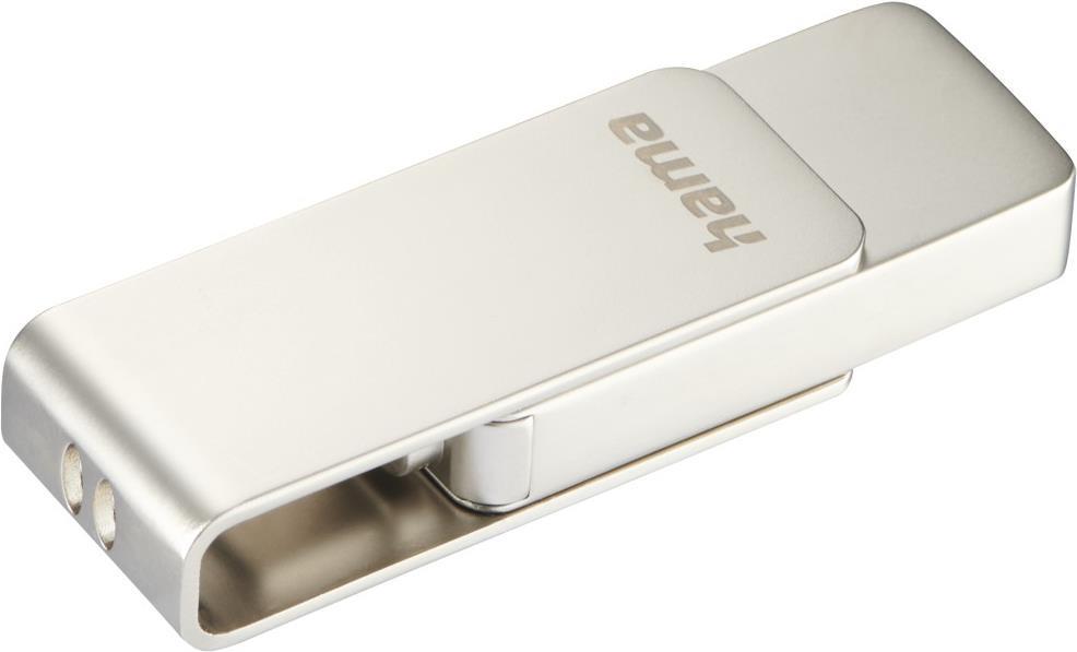 Hama Uni-C Rotate Pro USB-Stick 256 GB USB Typ-C 3.2 Gen 1 (3.1 Gen 1) Silber (00182497) von Hama