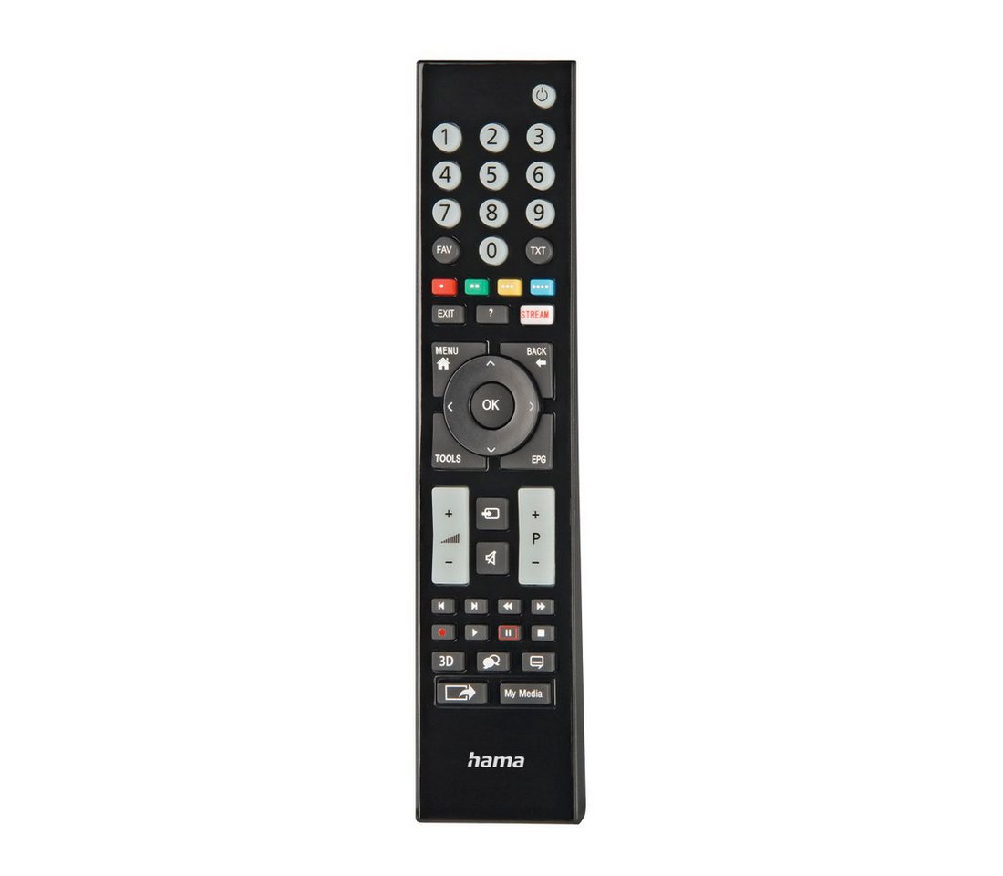 Hama Universal Ersatzfernbedienung für Grundig TV, lernfähig Universal-Fernbedienung (1-in-1) von Hama