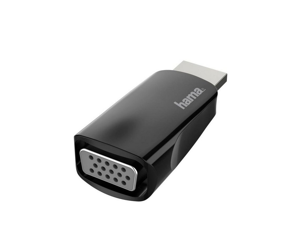 Hama Video-Adapter,HDMI™-Stecker-VGA-Buchse,Full-HD 1080p HDMI™-VGA Adapter Video-Adapter HDMI zu VGA von Hama