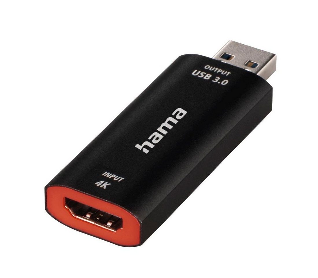 Hama Video-Aufnahme-Stick, USB-Stecker - HDMI™-Buchse, 4K Video-Converter Video-Adapter USB Typ A zu HDMI von Hama