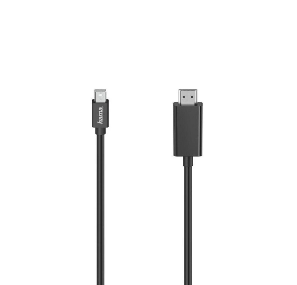 Hama Video-Kabel, Mini-DP-Stecker - HDMI™-Stecker, Ultra-HD 4K, 1,50 m Computer-Adapter von Hama