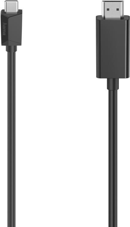 Hama Video-Kabel, USB-C-Stecker - HDMI-Stecker, Ultra-HD 4K, 3,00 m (00200719) von Hama
