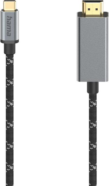 Hama Video-Kabel USB-C-Stecker - HDMI -Stecker Ultra-HD 8Ka60Hz Alu 1.50 (00200509) von Hama