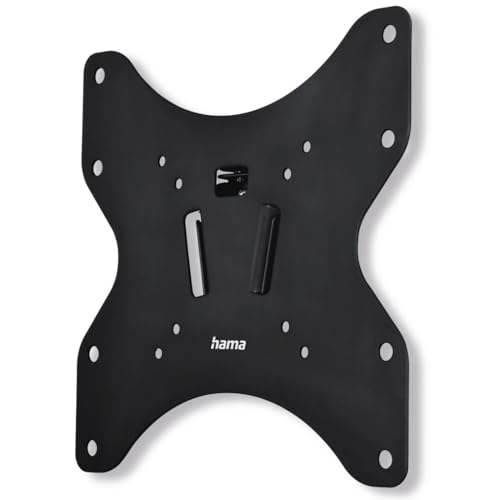 Hama Wandhalterung für Fernseher von 48 cm (19 Zoll) bis 122 cm (Halterung +5/-10°, maximale Belastung 35 kg, VESA 100 x 100 bis 200 x 200, Bildschirme bis 122 cm) schwarz von Hama