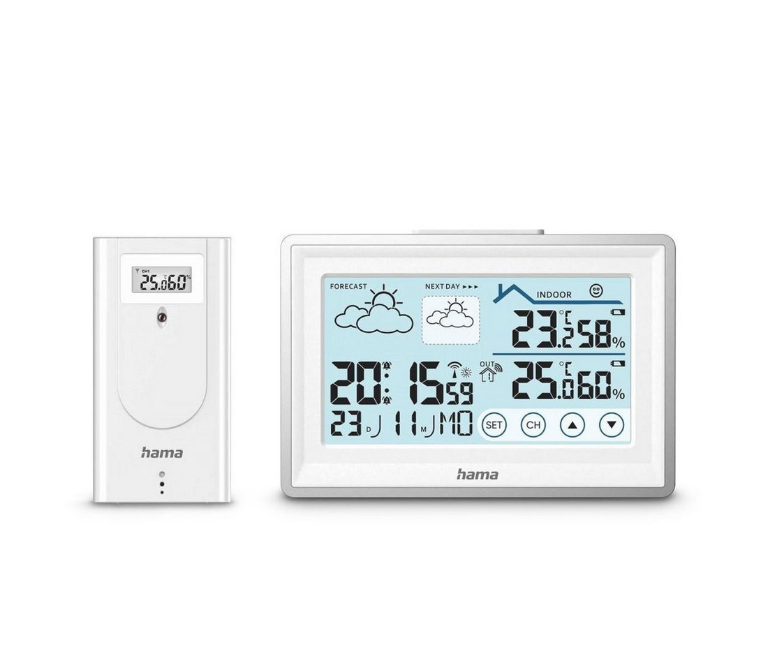 Hama Wetterstation "Bahamas" mit Außensensor und Funk - Weiß - Temperatur Funkwetterstation Hama Wetterstation "Bahamas" mit Außensensor und Funk - Weiß - Temperatur Funkwetterstation von Hama