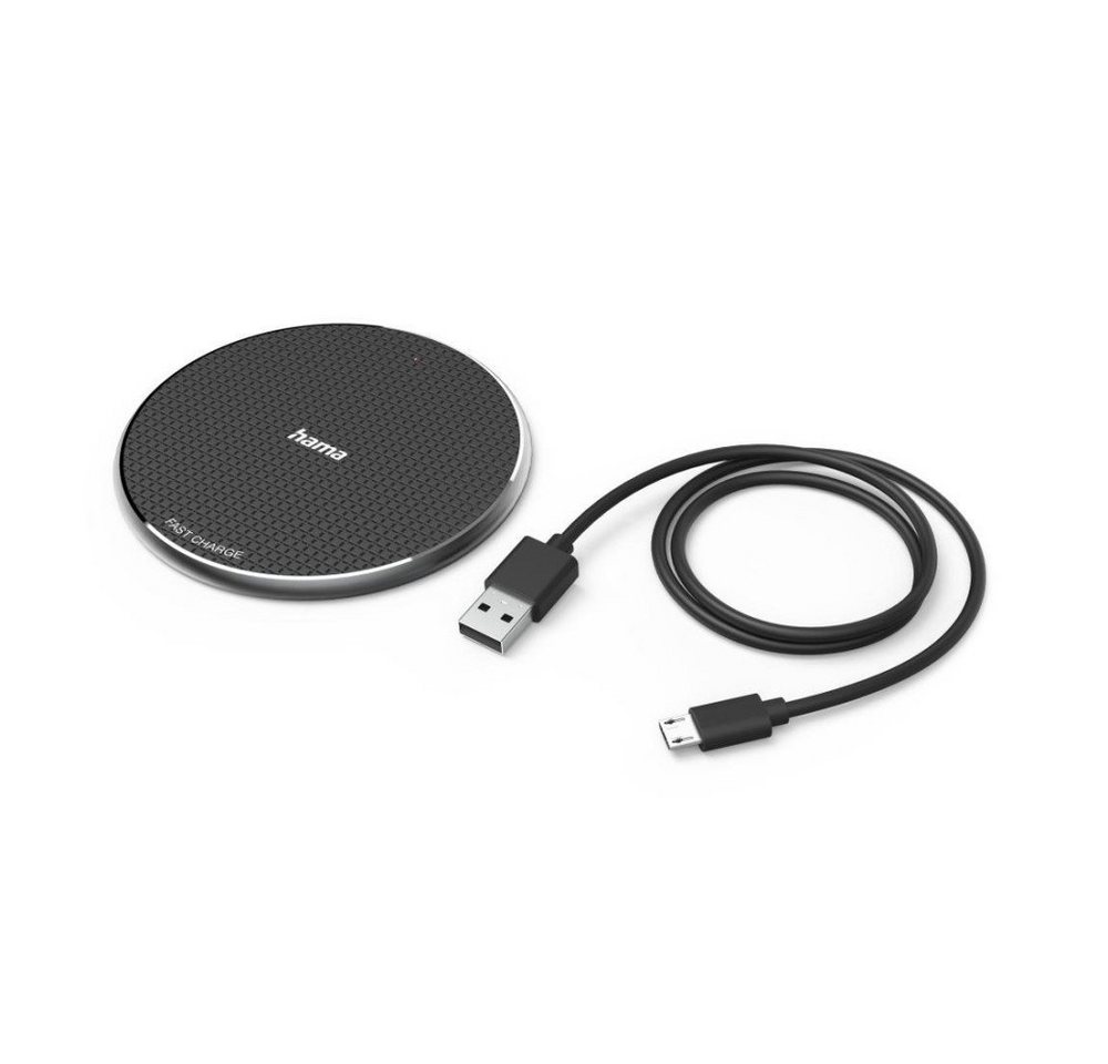 Hama Wireless Charger "QI-FC10", 10 W, kabelloses Smartphone-Ladepad, Wireless Charger Hama Wireless Charger "QI-FC10", 10 W, kabelloses Smartphone-Ladepad, Wireless Charger von Hama