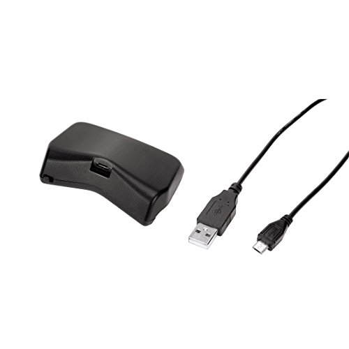 Hama Zusatzakku für PS4/PS4 Slim/PS4 Pro Dualshock (4 Controller Black Thunder, inkl. Micro-USB-Kabel, 1000 mAh) schwarz 115467 von Hama