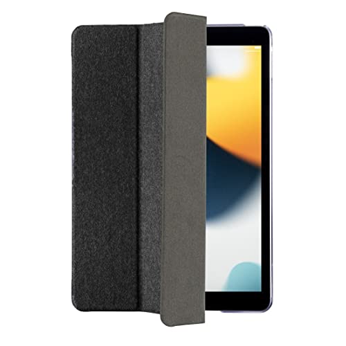 Hama iPad Hülle „Palermo“ für Apple iPad 10.2" 7., 8., 9. Generation (Schutzhülle mit Tablet-Stand zum Klappen, Tablet Tasche für Auto-Schlaf/Wach, transparente Rückseite) grau von Hama