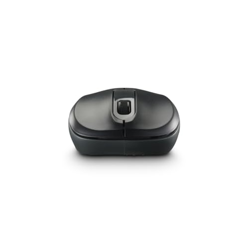 Hama kabellose Maus für Links- und Rechtshänder (3 Tasten, 2,4 Ghz, mit USB-Nanoempfänger, 1600 DPI, optische Maus, für Notebook und PC) anthrazit/schwarz von Hama