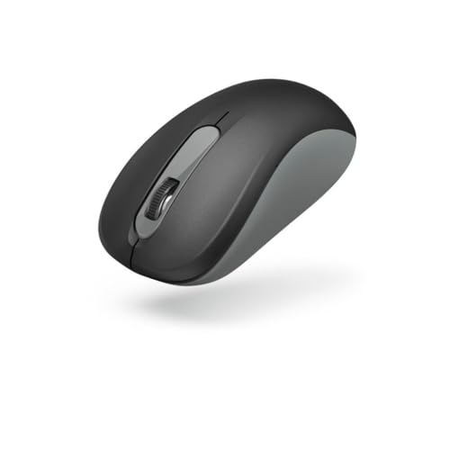 Hama kabellose Maus für Links- und Rechtshänder (3 Tasten, 2,4 Ghz, mit USB-Nanoempfänger, 1600 dpi, optische Maus, für Notebook und PC) anthrazit / schwarz von Hama