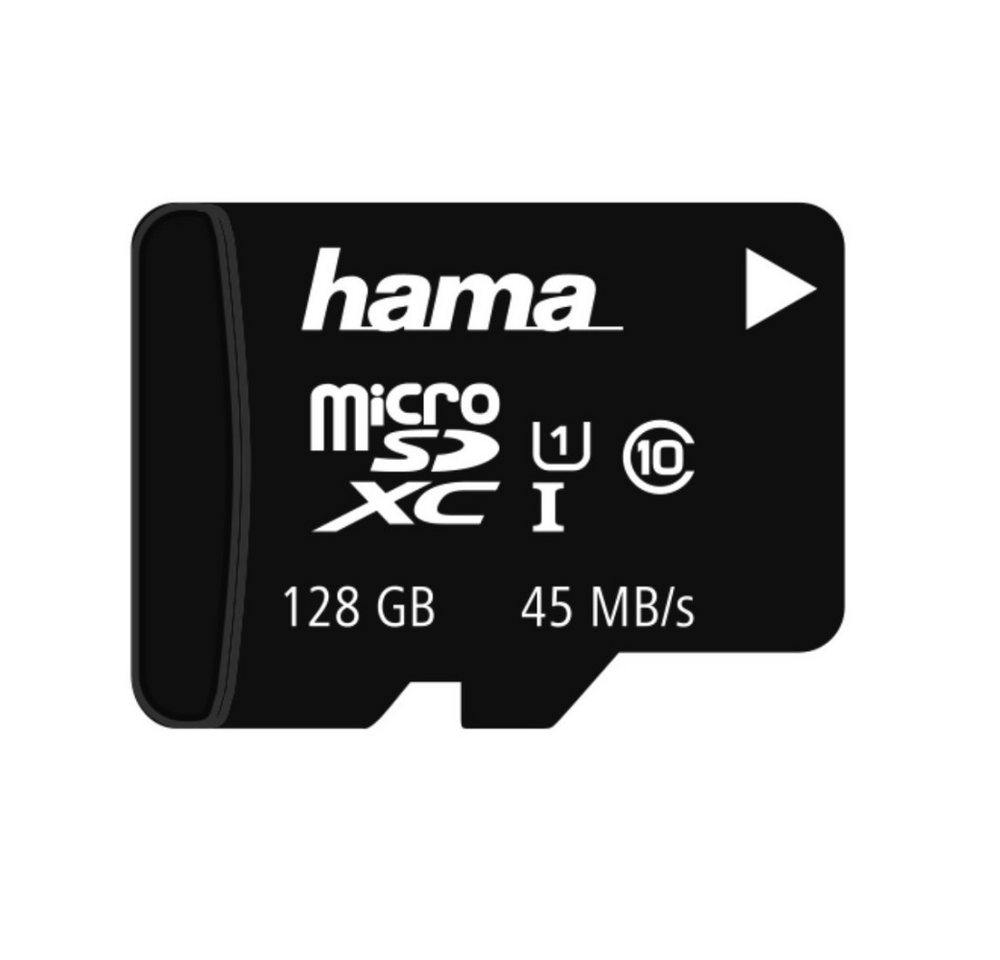 Hama microSDXC 128GB Class 10 UHS-I 45MB/s, ohne Adapter/Mobile (114999) Speicherkarte von Hama