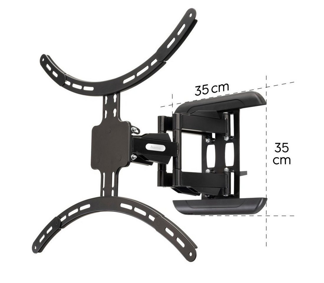 Hama schwenkbar, vollbeweglich, 94 - 229cm (37" - 90), 43",50",55",65",75" TV-Wandhalterung, (bis 90 Zoll) von Hama