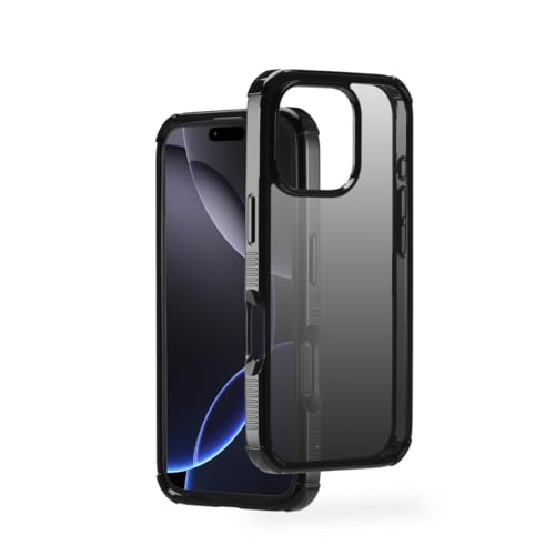 Hama Handyhülle Extreme Protect für Apple iPhone 16 Pro Max (Bumper D3O-lizenziert, stoßfest, sturzsicher und bruchsicher, Case für induktives Laden, Farbverlauf) schwarz von Hama