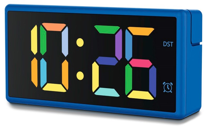 Ibiza Wecker mit USB-Ladefunktion blau von Hama
