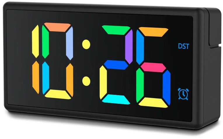Ibiza Wecker mit USB-Ladefunktion schwarz von Hama