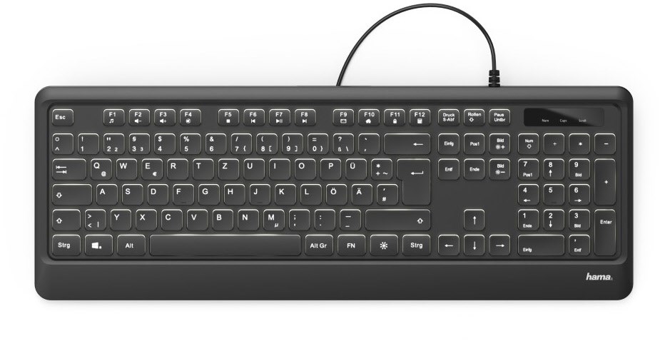 KC-550 Tastatur (kabelgebunden) schwarz von Hama