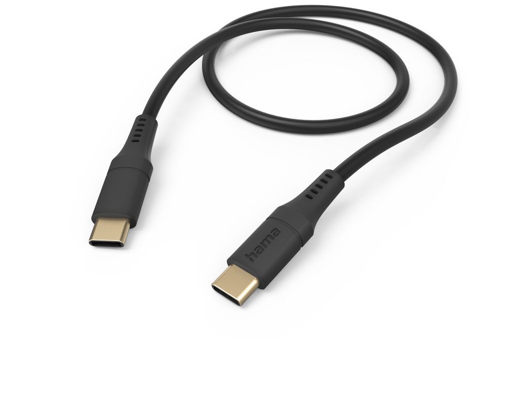 Ladekabel Flexible (1,5m) USB-C>USB-C schwarz von Hama