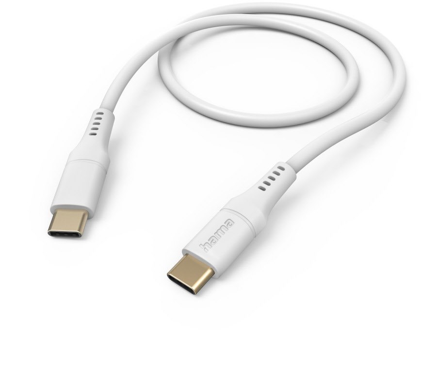 Ladekabel Flexible (1,5m) USB-C>USB-C weiß von Hama