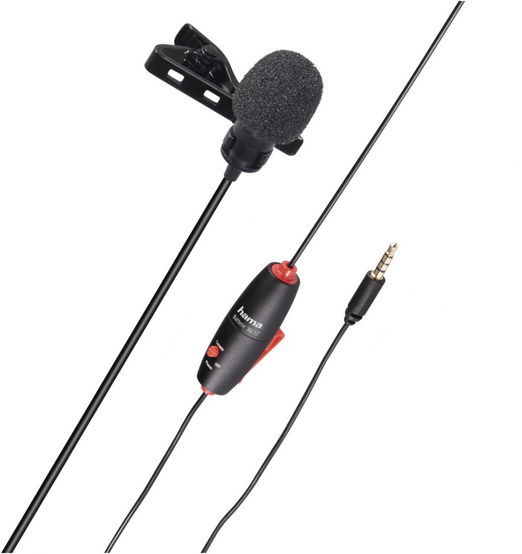 Lavalier-Mikrofon Smart schwarz Lavalier-Mikrofon Smart schwarz von Hama
