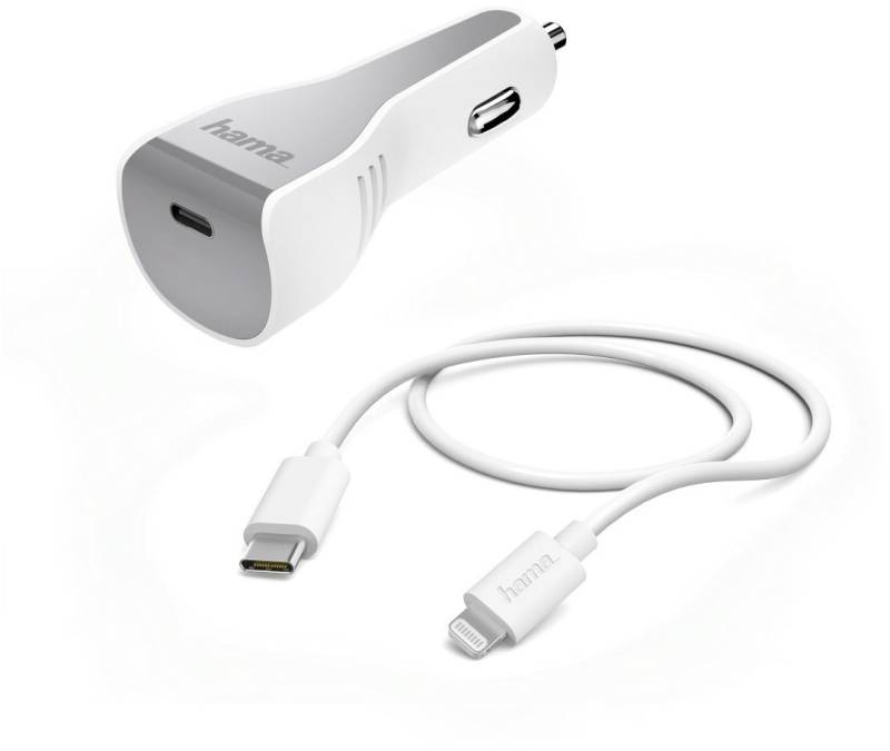 Lightning Kfz-Ladeset (30W) weiss von Hama