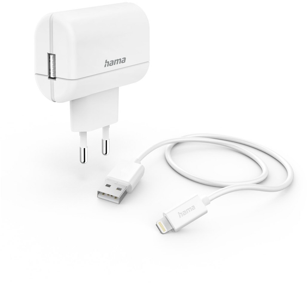Lightning Ladeset (12W) weiss von Hama