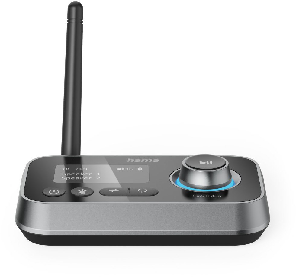 Link.it duo Bluetooth-Adapter schwarz Link.it duo Bluetooth-Adapter schwarz von Hama
