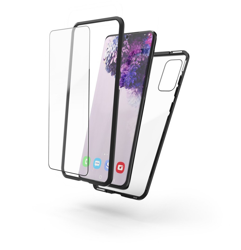 Magnetic/Displayglas Cover für Galaxy S20+ 5G schwarz/transparent Magnetic/Displayglas Cover für Galaxy S20+ 5G schwarz/transparent von Hama