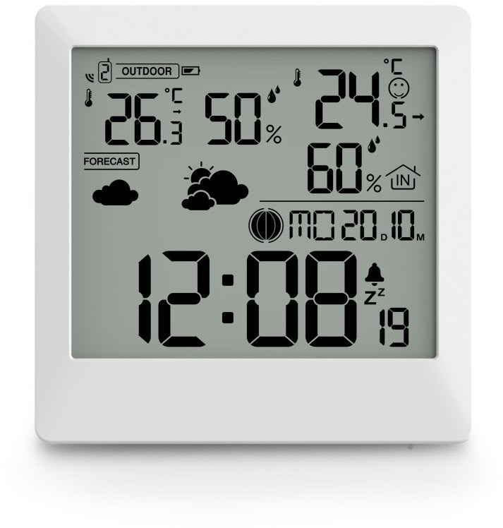 Palawan Wetterstation mit Außensensor weiss von Hama