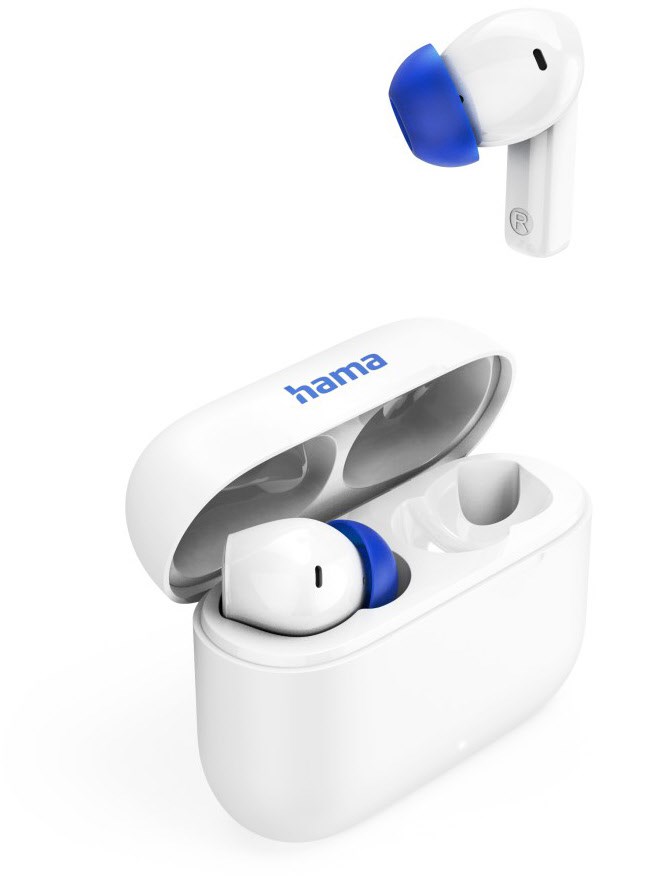 Passion Clear II True Wireless Kopfhörer blau/weiß von Hama