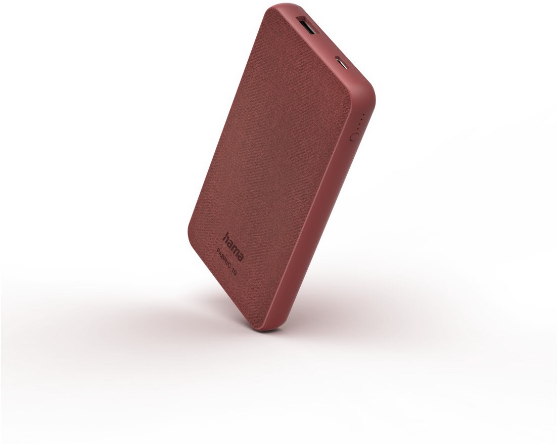 Power Pack Fabric 10 (10.000mAh) Chili Red von Hama