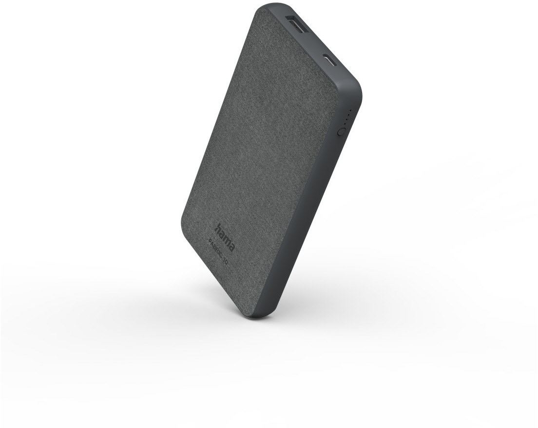 Power Pack Fabric 10 (10.000mAh) grau von Hama