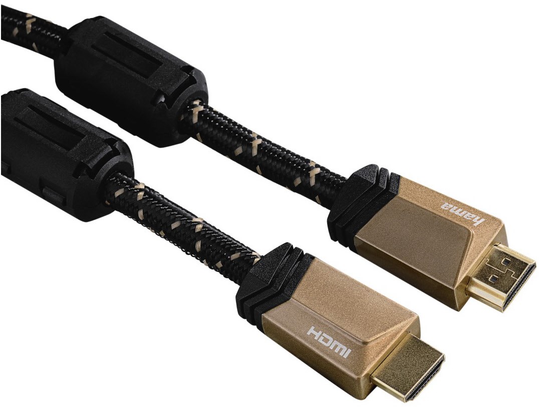 Premium HDMI-Kabel (3m) bronze coffee von Hama