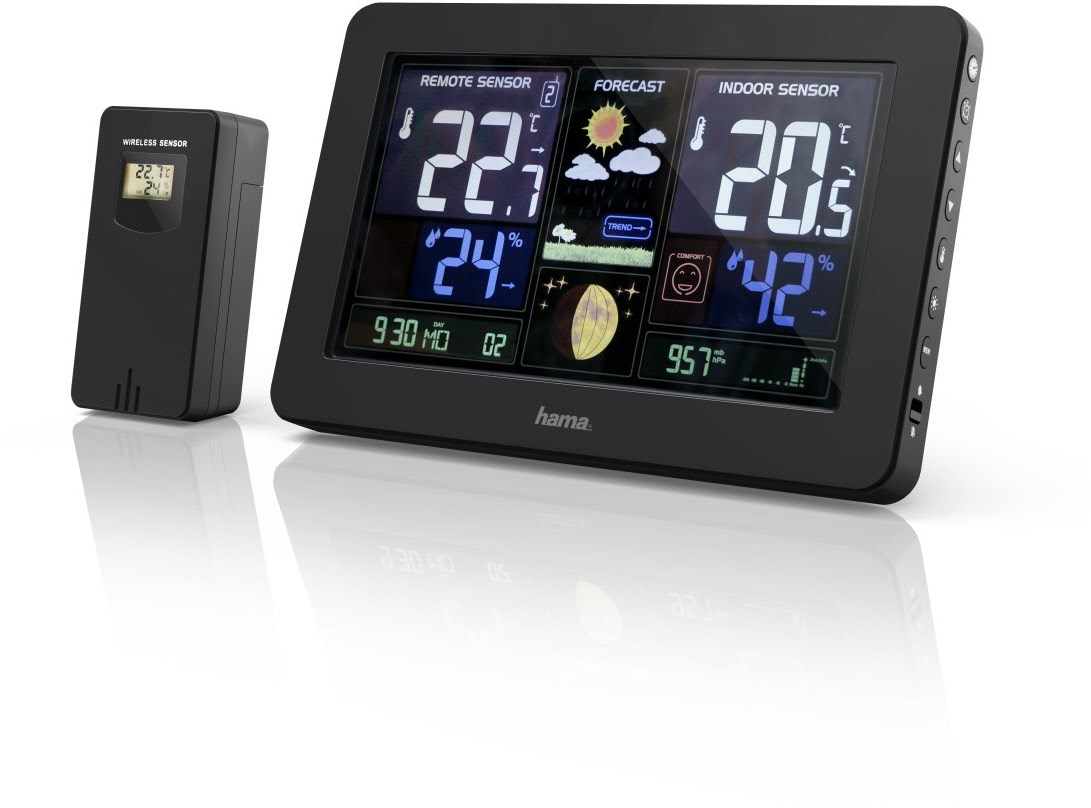 Premium Wetterstation schwarz Premium Wetterstation schwarz von Hama