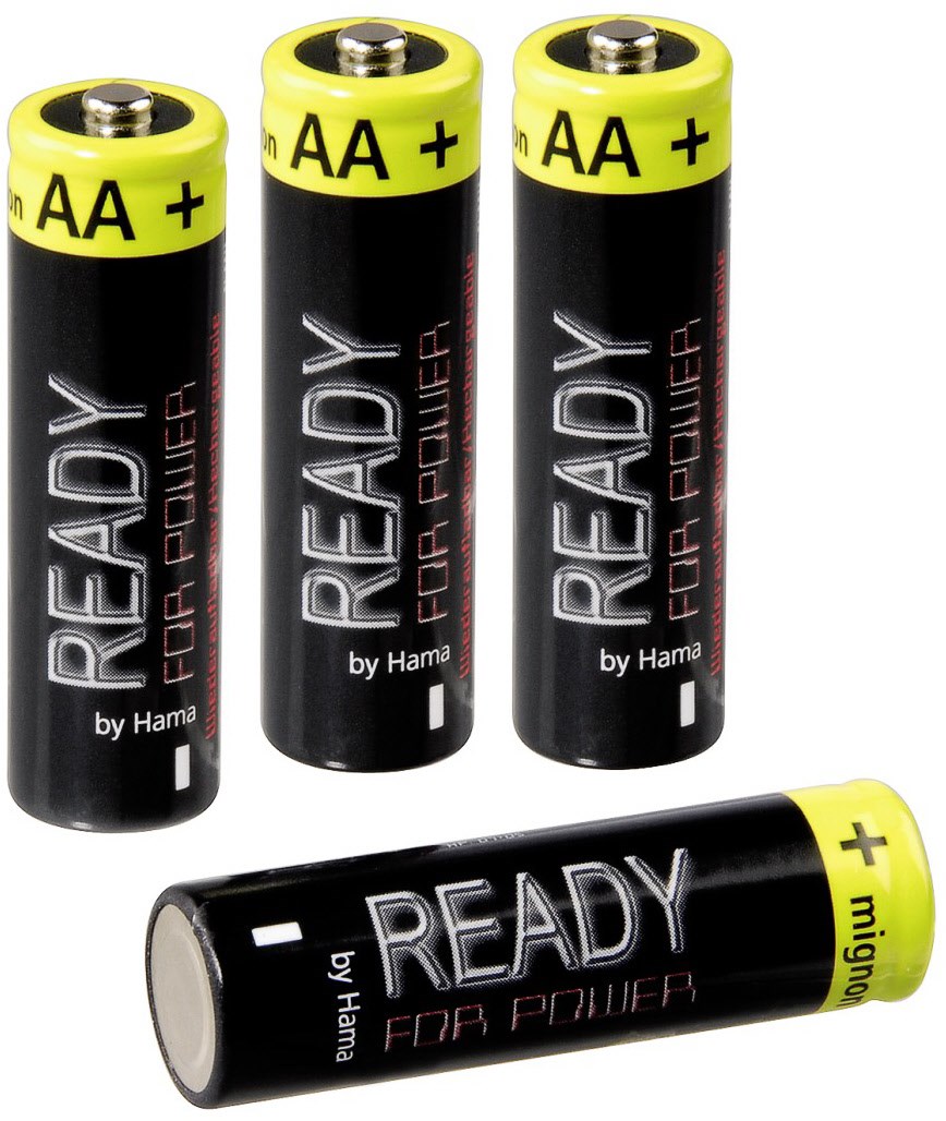 Ready 4 Power NiMh-Akkus 4 x AA (Mignon HR 6) 2400 mAh von Hama
