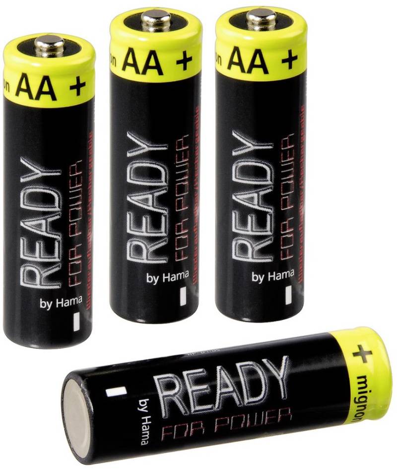 Ready 4 Power NiMh-Akkus 4 x AA (Mignon HR 6) 2400 mAh von Hama