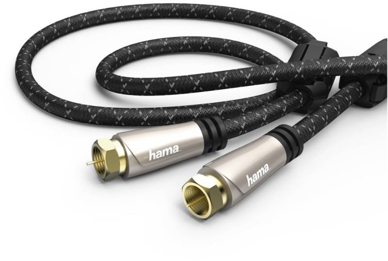 SAT-Anschlusskabel 120dB (1,5m) F-Stecker>F-Stecker braun von Hama