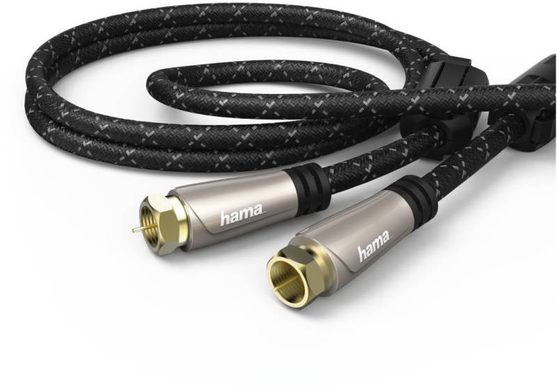 SAT-Anschlusskabel 120dB (3m) F-Stecker>F-Stecker braun von Hama