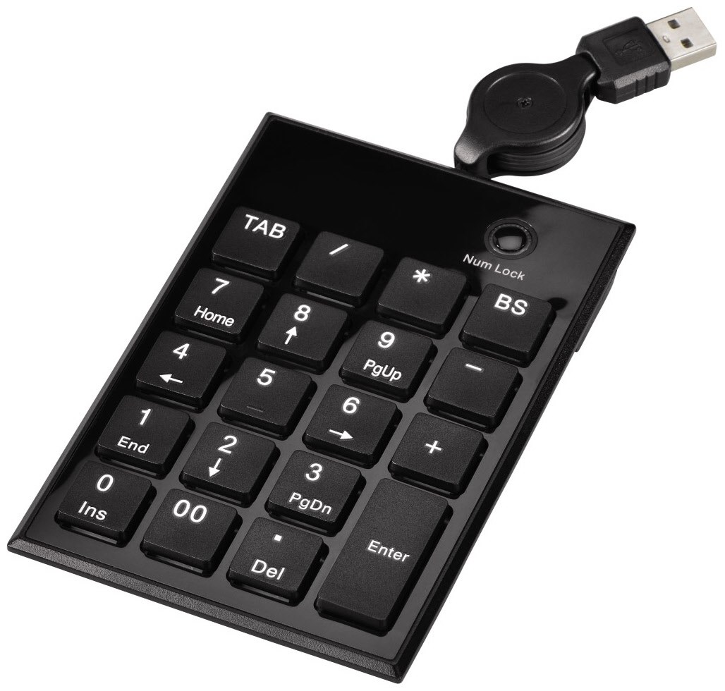 SK 140 Slimline KeyPad schwarz von Hama