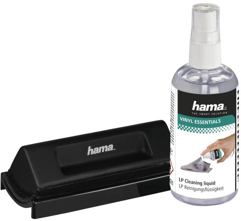 Schallplatten-Reinigungsset Bürste + 100ml Spray von Hama