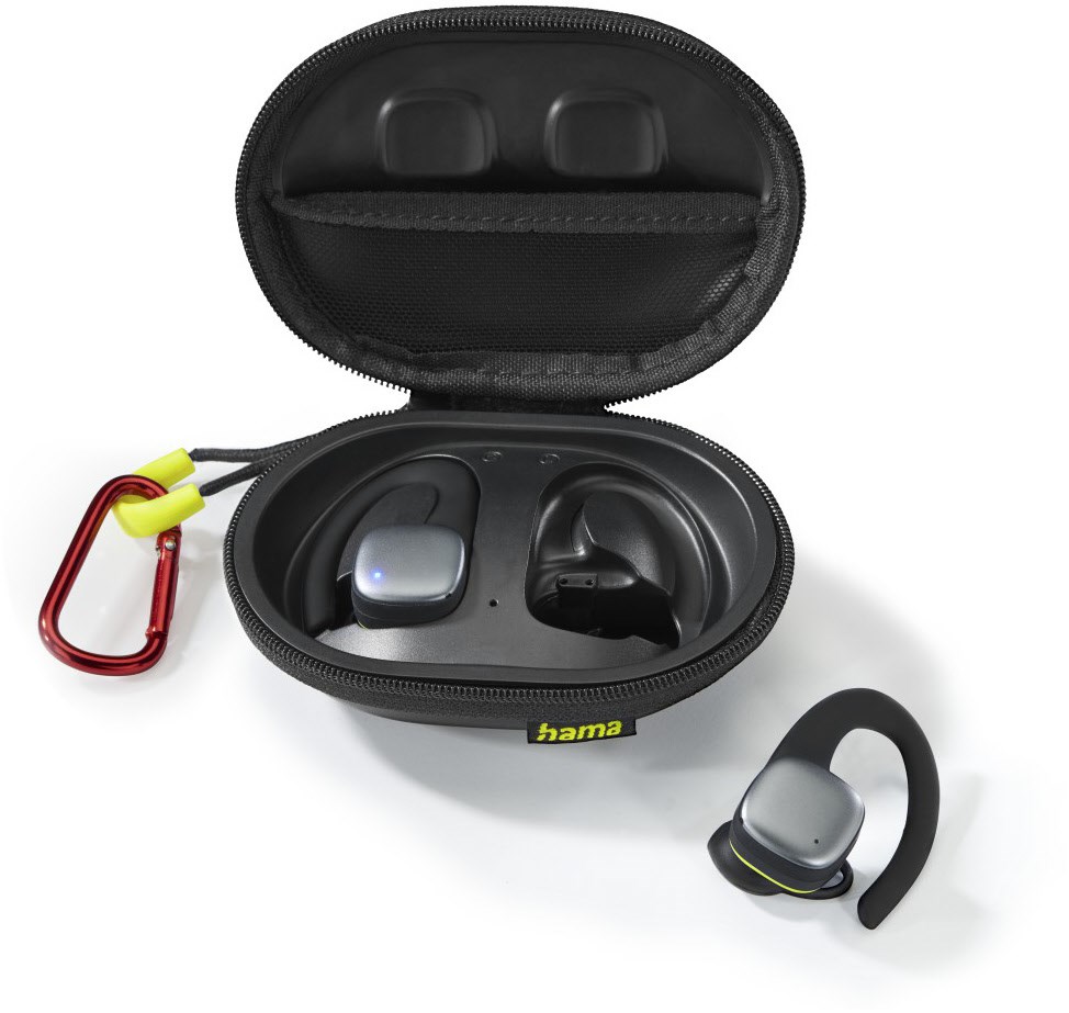 Spirit Athletics True Wireless Kopfhörer schwarz/gelb von Hama