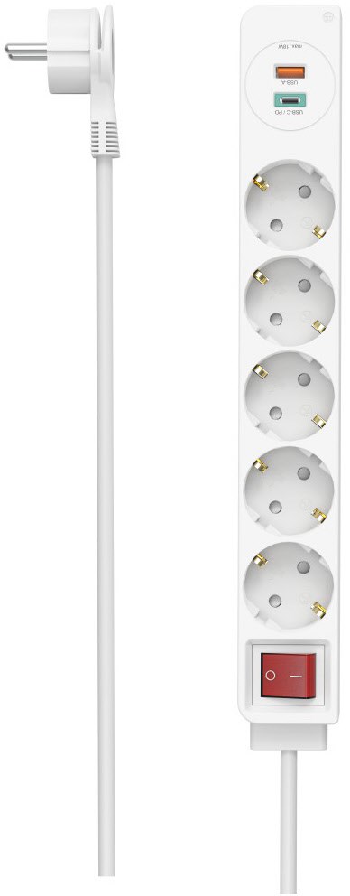 Steckdosenleiste 5-fach (1,4m) von Hama