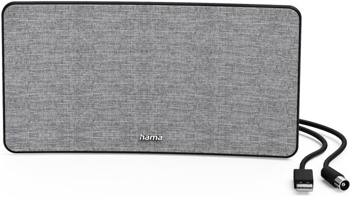 Stoff-Design DVB-T2 Zimmerantenne grau/schwarz Stoff-Design DVB-T2 Zimmerantenne grau/schwarz von Hama
