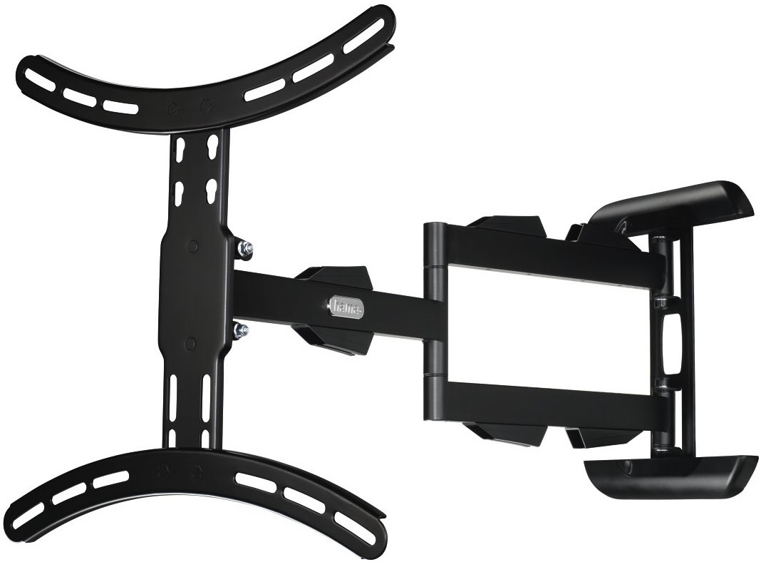 TV-Wandhalterung Fullmotion (65") 3 Sterne, 2 Arme, ultralang schwarz von Hama