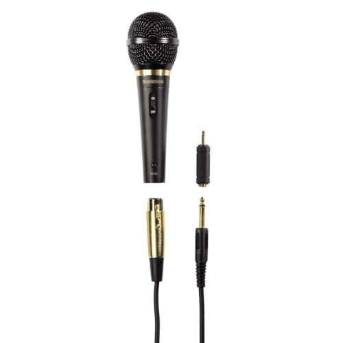 Hama Thomson M152 Dynamisches Mikrofon (XLR-Stecker, Stoßdämpfung, Metall) von Hama